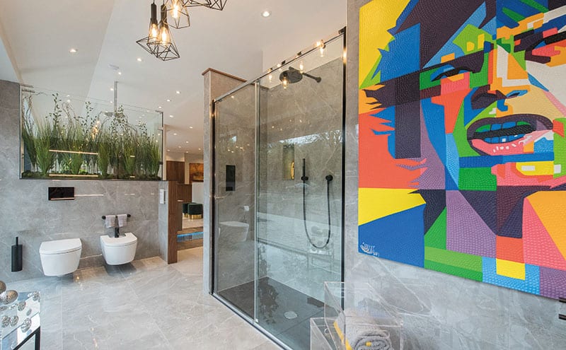 The showroom has a wealth of beautiful bathroom layouts that use the latest products and technology
