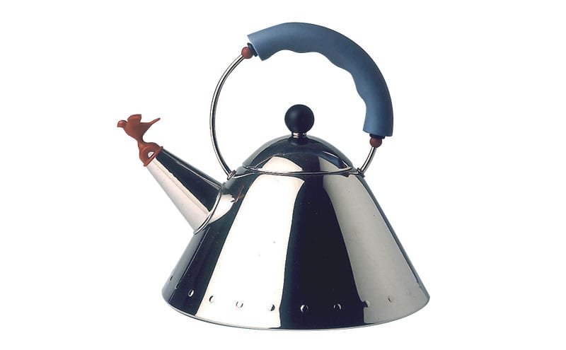 Over two million of his Singing Bird kettles for Alessi have been sold since he designed it in the early 1980s