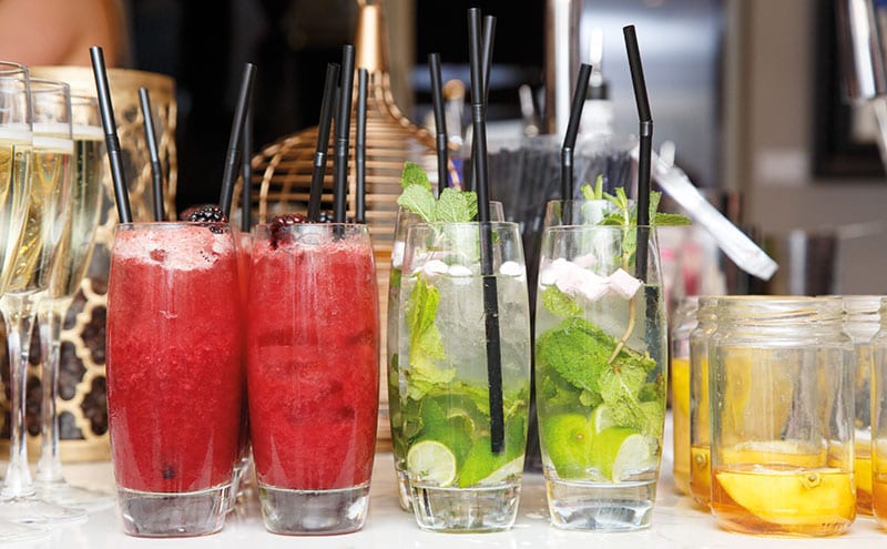 Colourful drinks and mouthwatering by Pavilion Glenrothes
