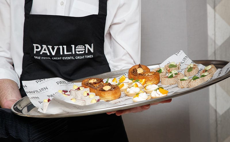 Mouthwatering canapés courtesy of the Pavilion Glenrothes