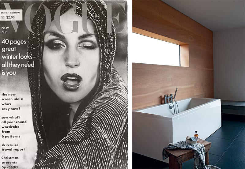 Vogue cover and bath