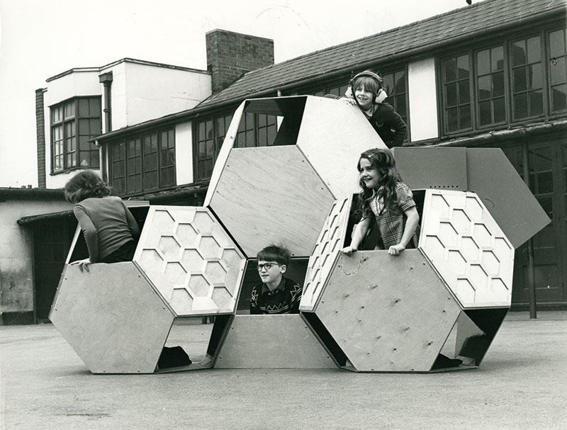 Victor J. Papanek, Tetrakaidecahedral moveable playground structure, 1973-75