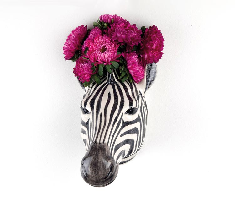 Zebra wall vase, £30.95, Audenza