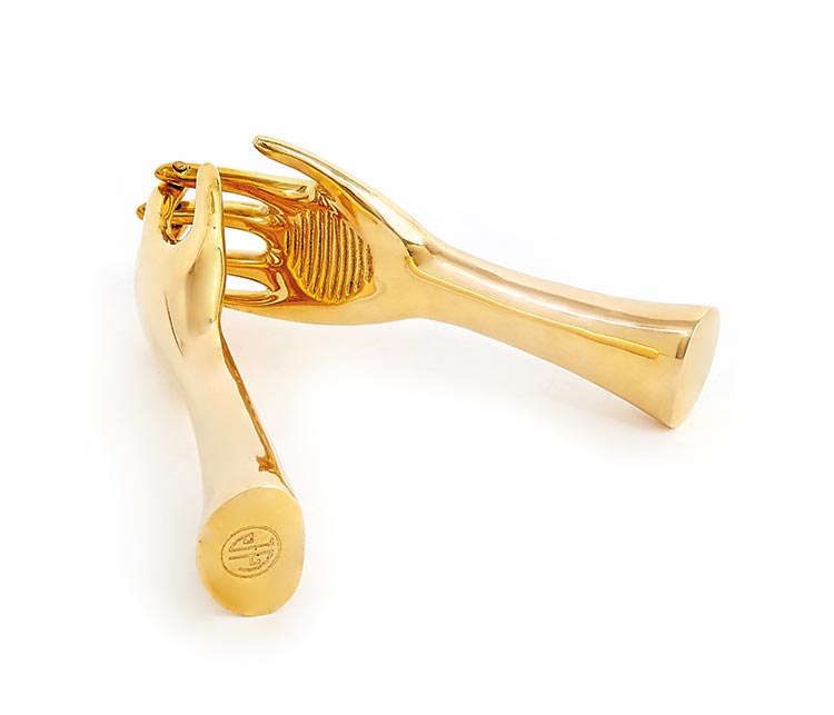 Brass hand nutcracker, £198, Jonathan Adler