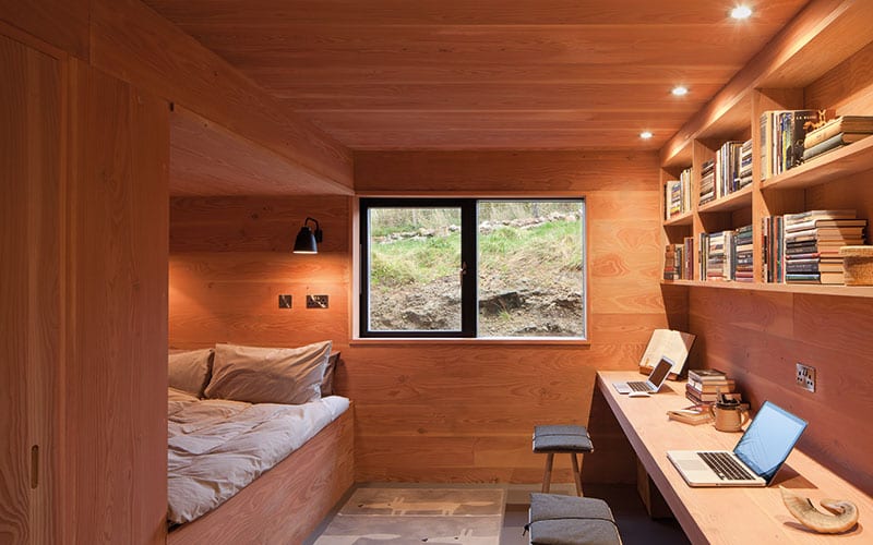 The guest room and study