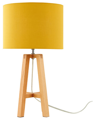 Theo Tripod Table Lamp in yellow, £29.99, Very