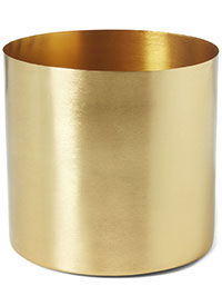 Beaumont plant pot in gold, £14, Made.com 