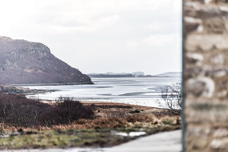 Kyle House enjoys uninterrupted views along the length of the sea loch to the north