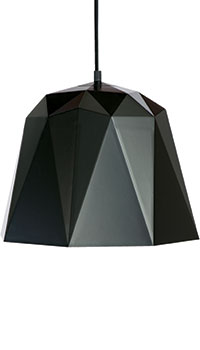 Geometric pendant light in black, £99.99, Dowsing and Reynolds