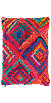 Multi coloured chindi cushion cover, £31.99, Ian Snow 