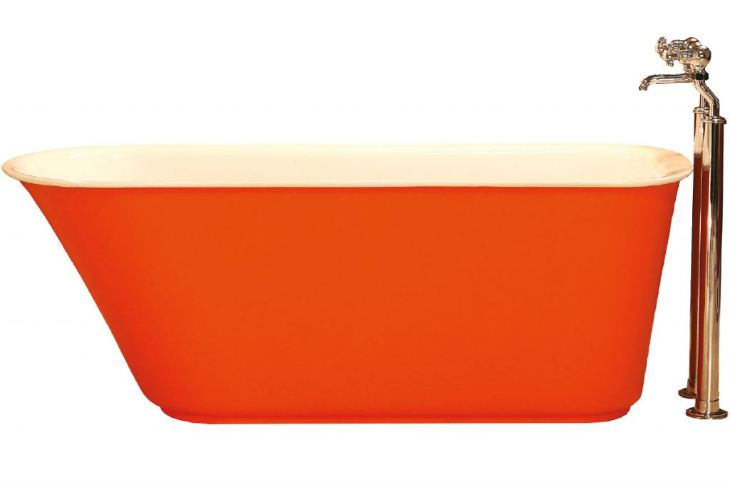 orange-freestanding-bath