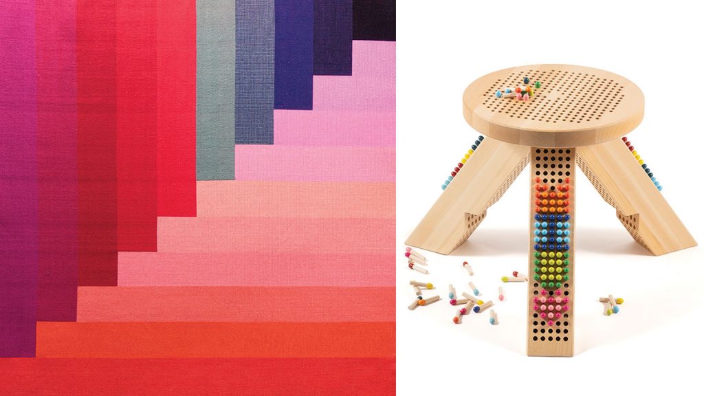 colourful-rug-and-mui-mui-footstool
