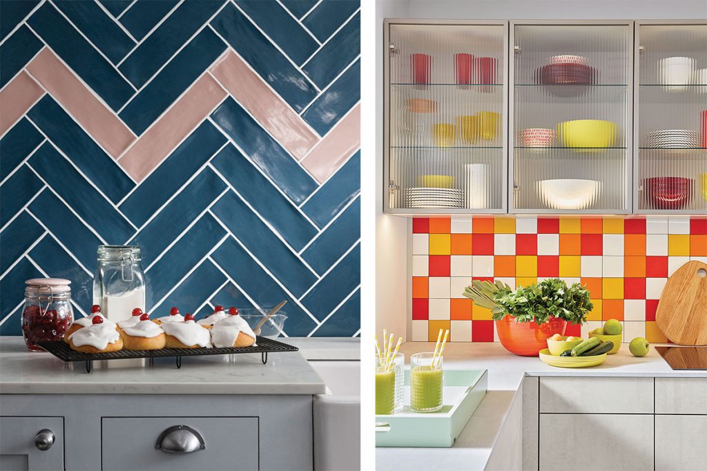 two-different-styles-of-colourful-kitchen-wall-tiles
