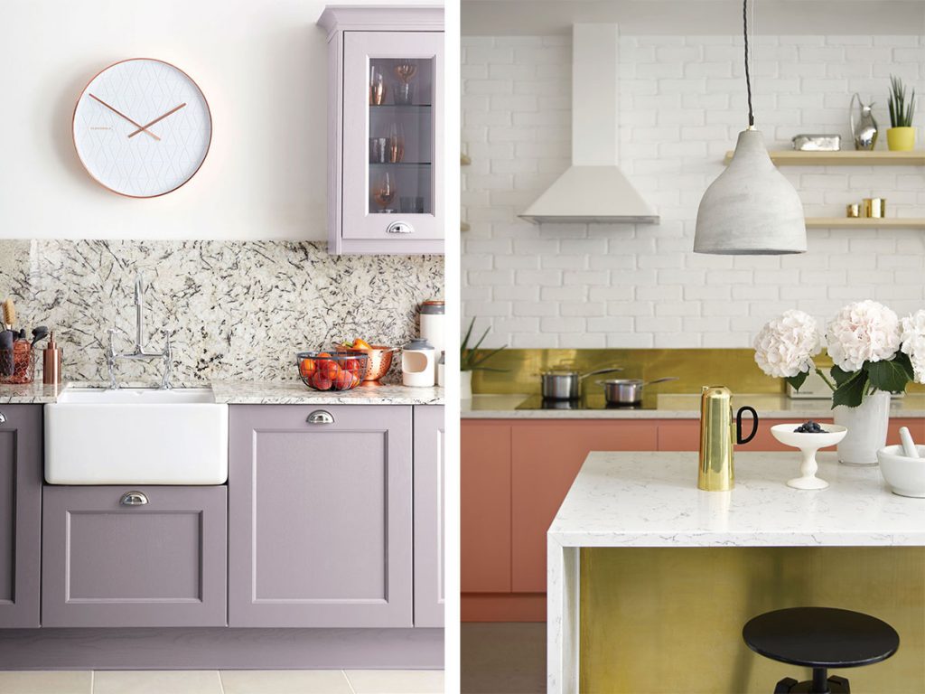 pastel-grey-kitchen-contrasted-with-a-bright-yellow-kitchen