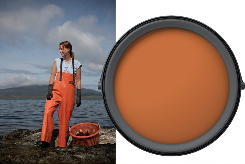 woman-in-waders-and-orange-paint