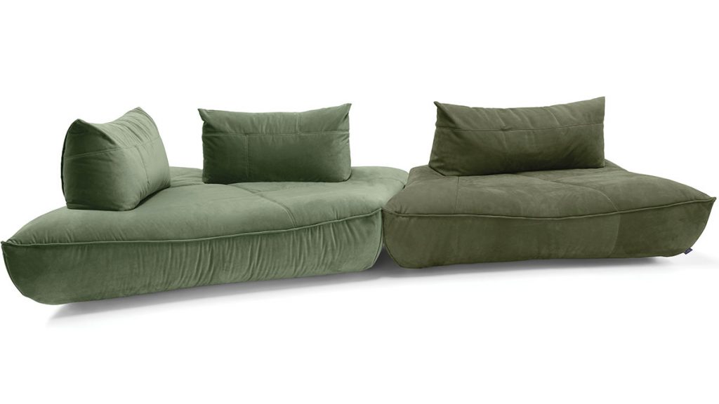 green-sofa-with-cushions