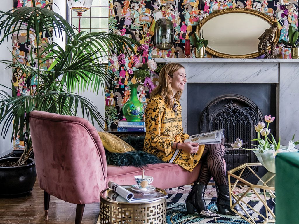 wendy-morrison-in-her-colourful-living-room