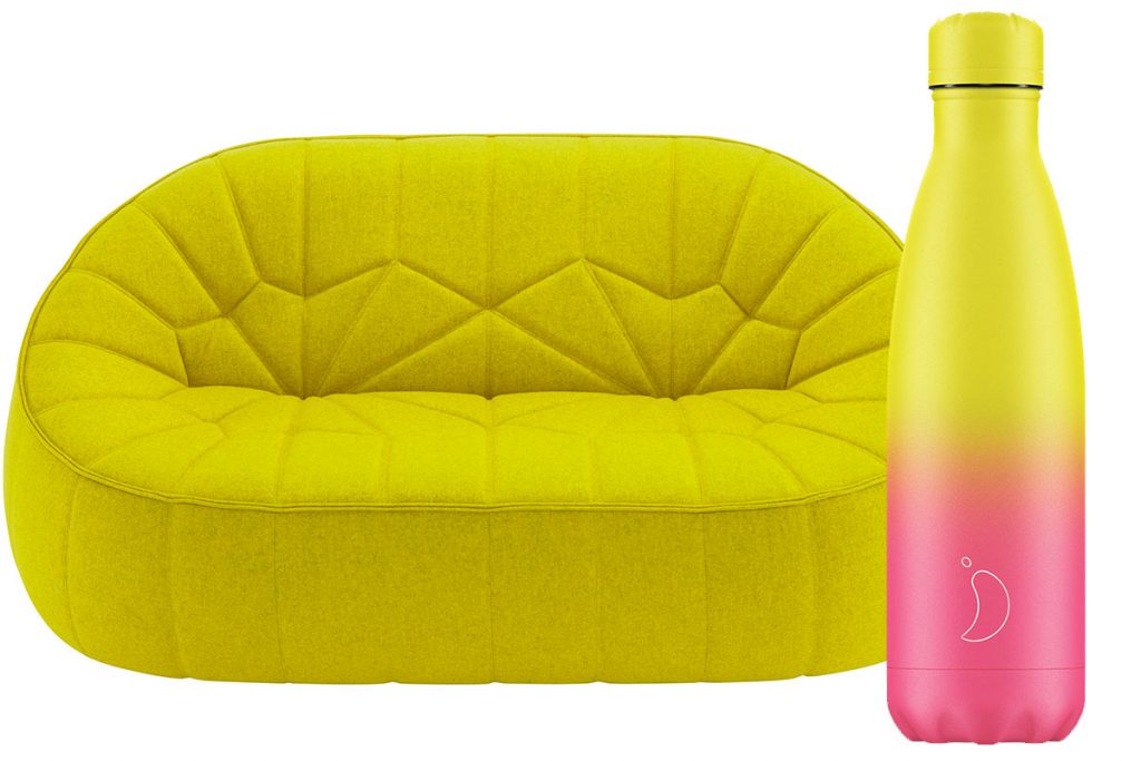 ligne-roset-sofa-and-chillies-water-bottle