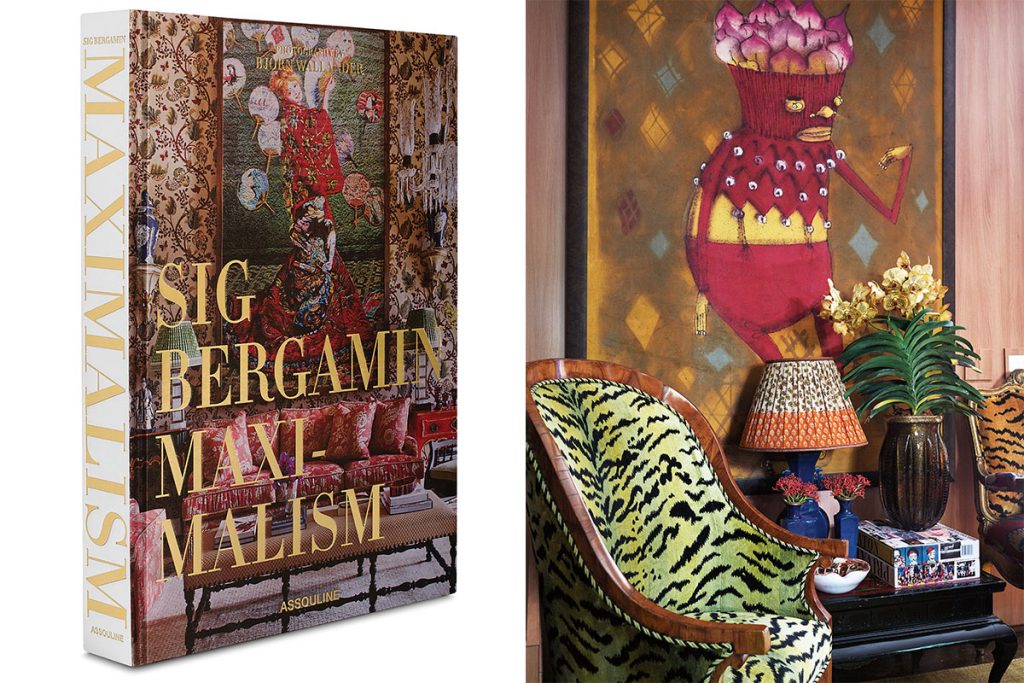 maximalism-book-with-green-leopard-chair-and-bright-painting