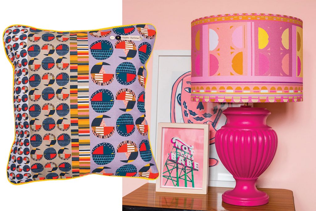 pillow-and-lampshade-with-claire-christie-textiles