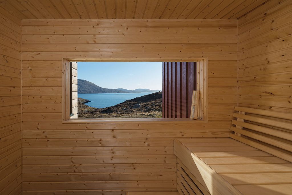 architecture isle of Harris home sauna