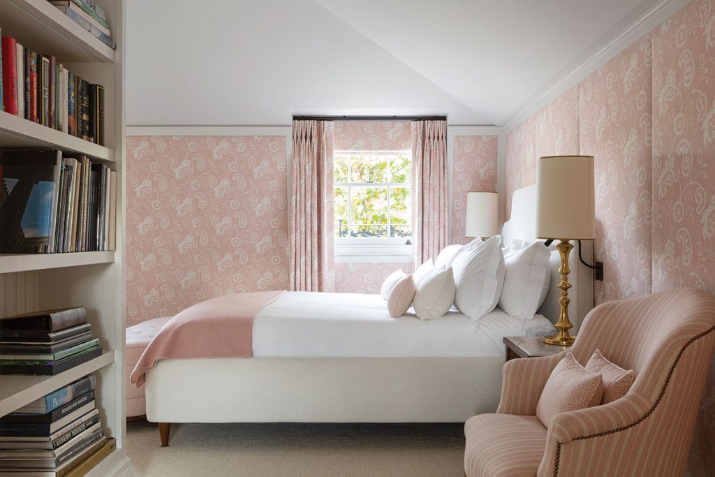 pastel pink bedroom