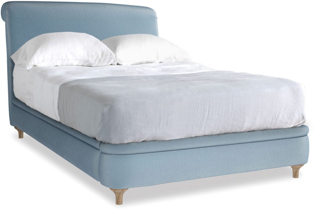 Loaf light blue double bed interiors