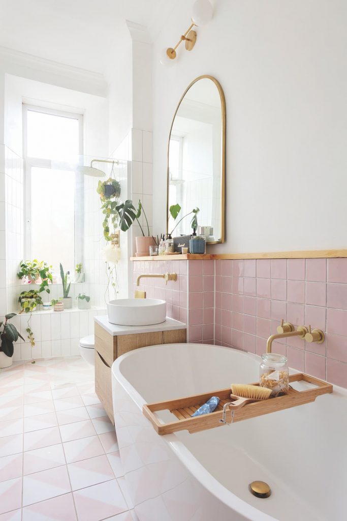 Kate Spiers Kate Lavie Pink Tiled Bathroom