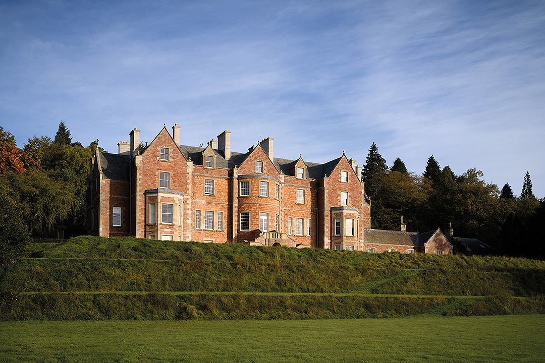 Stately home in the Scottish Borders. Family house.